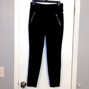 Fabletics Anzu Tregging Joggers with  Zipper Pockets in Black Sz XXS *EUC*